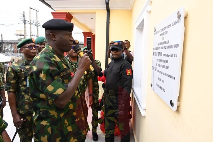 COAS Commissions New Soldiers’ Club at Dodan Barracks