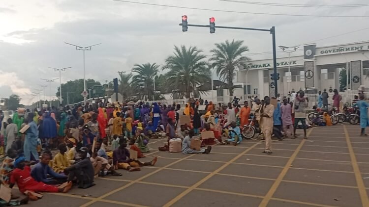 Insecurity: Elderly Women, Nursing Mothers Protest in Zamfara