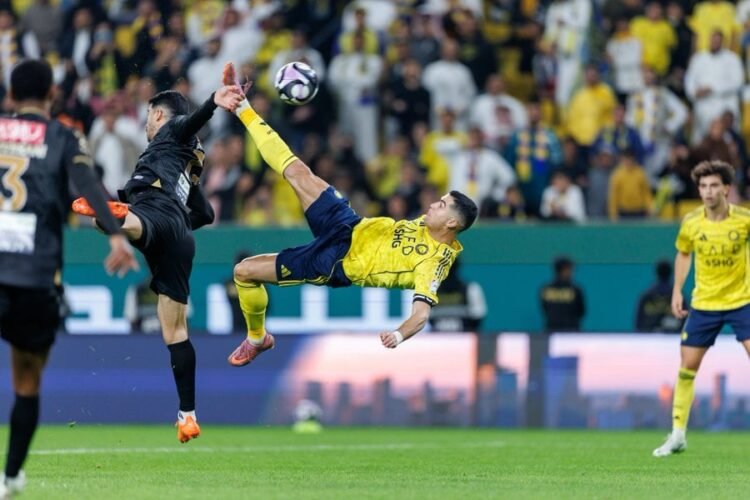 SPL: Ronaldo’s Bicycle Kick Goal Put Al Nassr’s 4–1 Win Against Al Khaleej