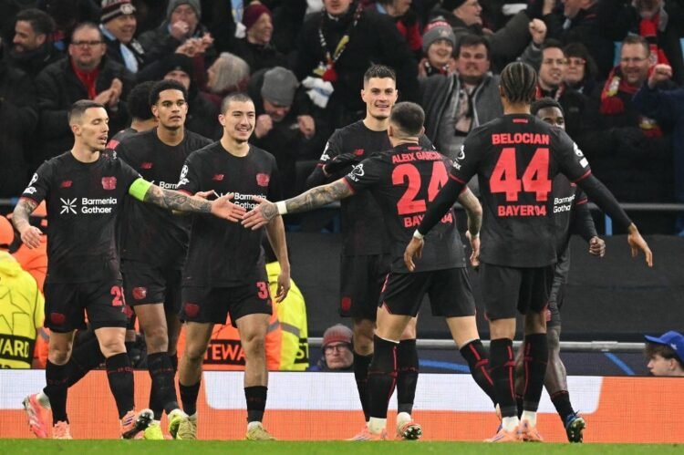 UCL: Bayer Leverkusen Shock Man City With 2-0 Win At Etihad