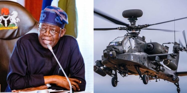 BREAKING – Tinubu Announces Arrival of Four U.S. Attack Helicopters to Boost Security