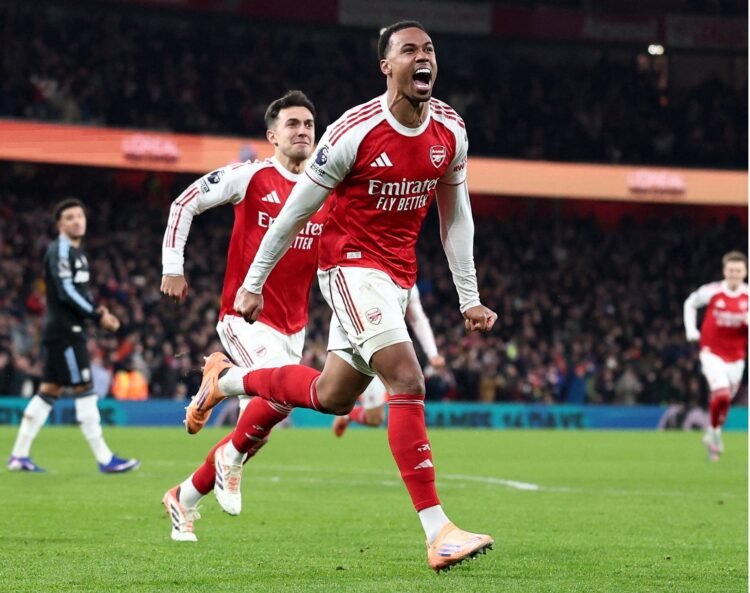 Gabriel Magalhães’ Opener Sparks Arsenal’s Second-Half rout Of Aston Villa