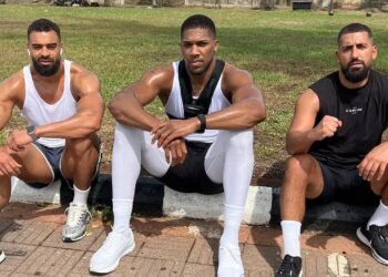 Anthony Joshua Attends Funeral of Close Friends Sina Ghami and Abdul Latif “Latz” Ayodele in London (VIDEO)