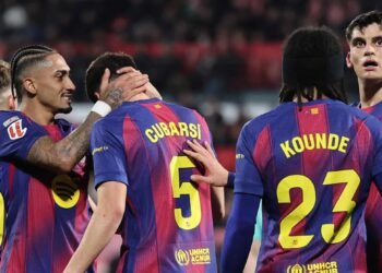 Girona Defeated Barcelona 2-1 At Montilivi, Denting Barca’s La Liga Title Hopes