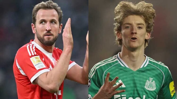 Anthony Gordon Matches Harry Kane In A Prestigious Champions League Club