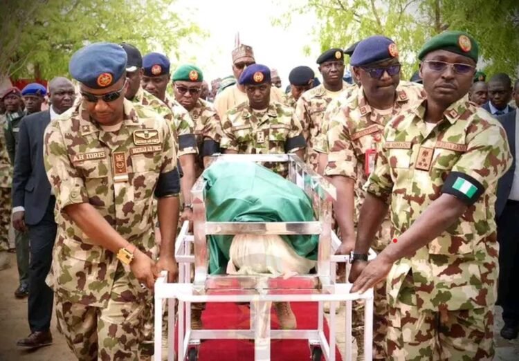 Nigerian Army Buries Soldiers Killed in Borno Attack