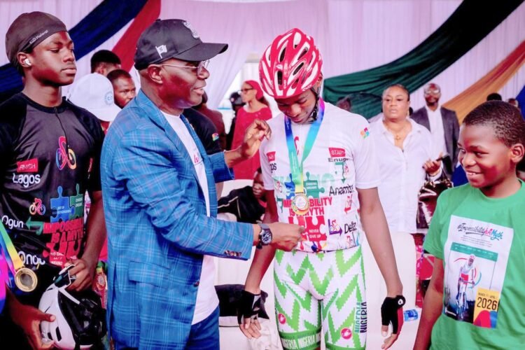 Sanwo-Olu Pledges ₦200m For Autism Advocacy As Teen Cyclist Sets Guinness Record