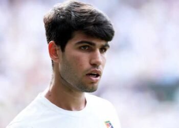 Two-of-Carlos Alcaraz's-seven Grand-Slam-titles were-won-at-Wimbledon