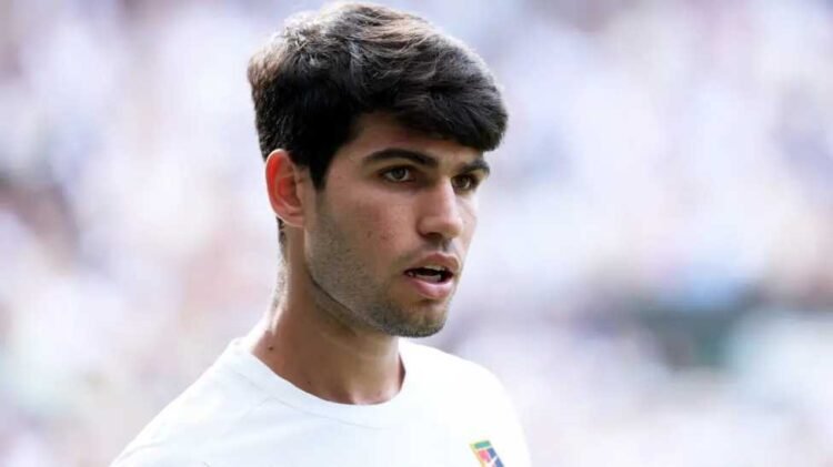 Two-of-Carlos Alcaraz's-seven Grand-Slam-titles were-won-at-Wimbledon