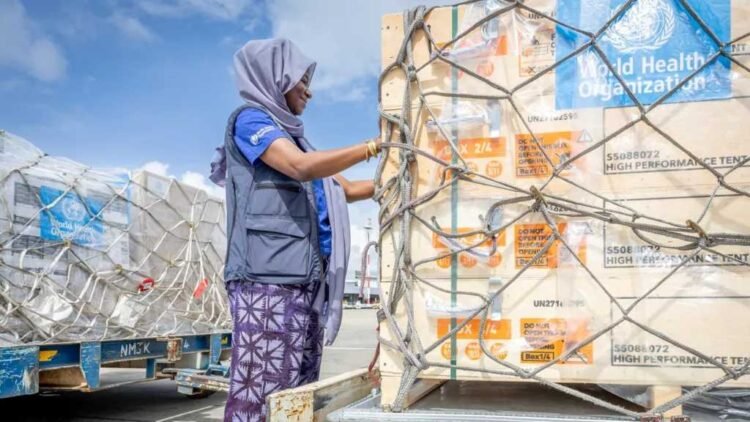 WHO-is-sending tonnes-of-health supplies-to-DR -Congo,-including-personal-protective -equipment -(PPE)-and-medicine